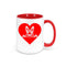 German Shepherd Mug, German Shepherd Heart, K-9 Coffee Cup, German Shepherd Owner, Dog Mom Mug, Gift For Her, Sublimated Design, 15oz Mug - Chase Me Tees LLC