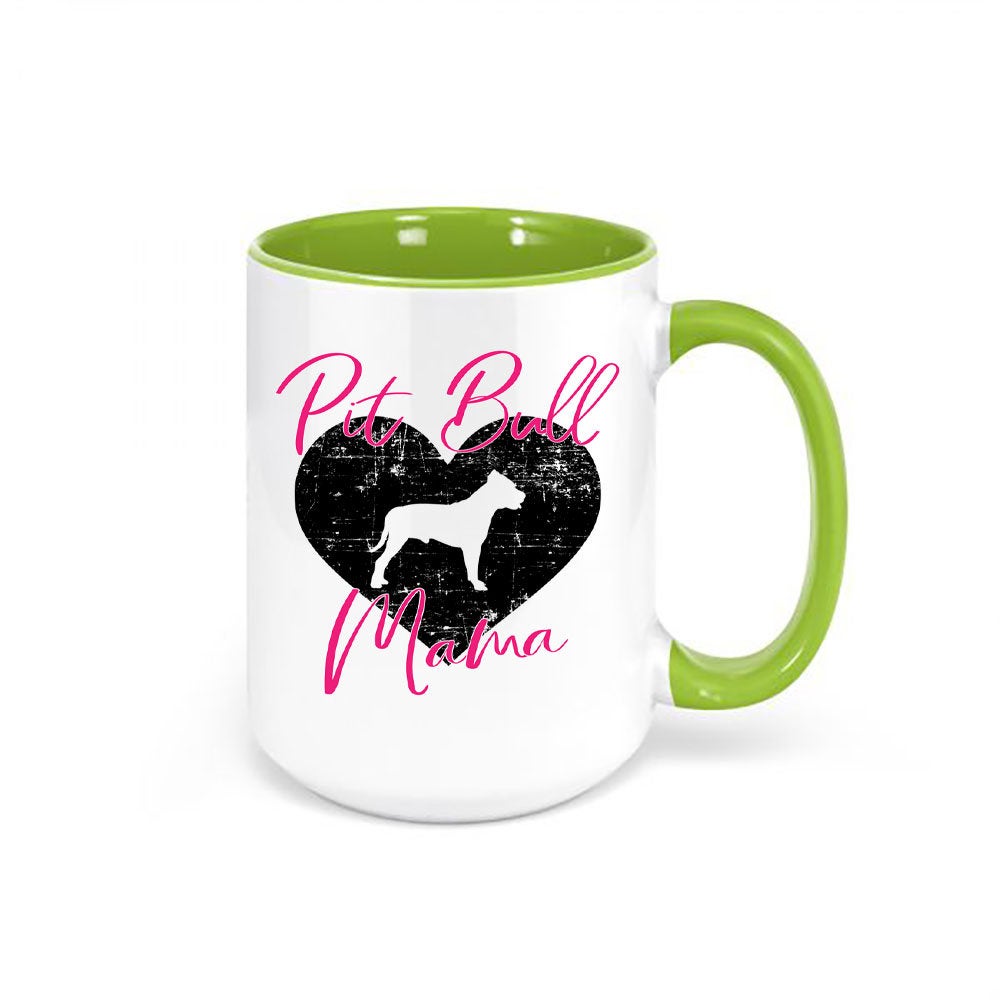 Pit Bull Mug, Pit Bull Mama, Pit Bull Gift, Down Owner, Pit Bull Coffee Mug, Pit Bull Cup, Gift For Her, Mother's Day Gift, Fur Mom, Dog Mom - Chase Me Tees LLC