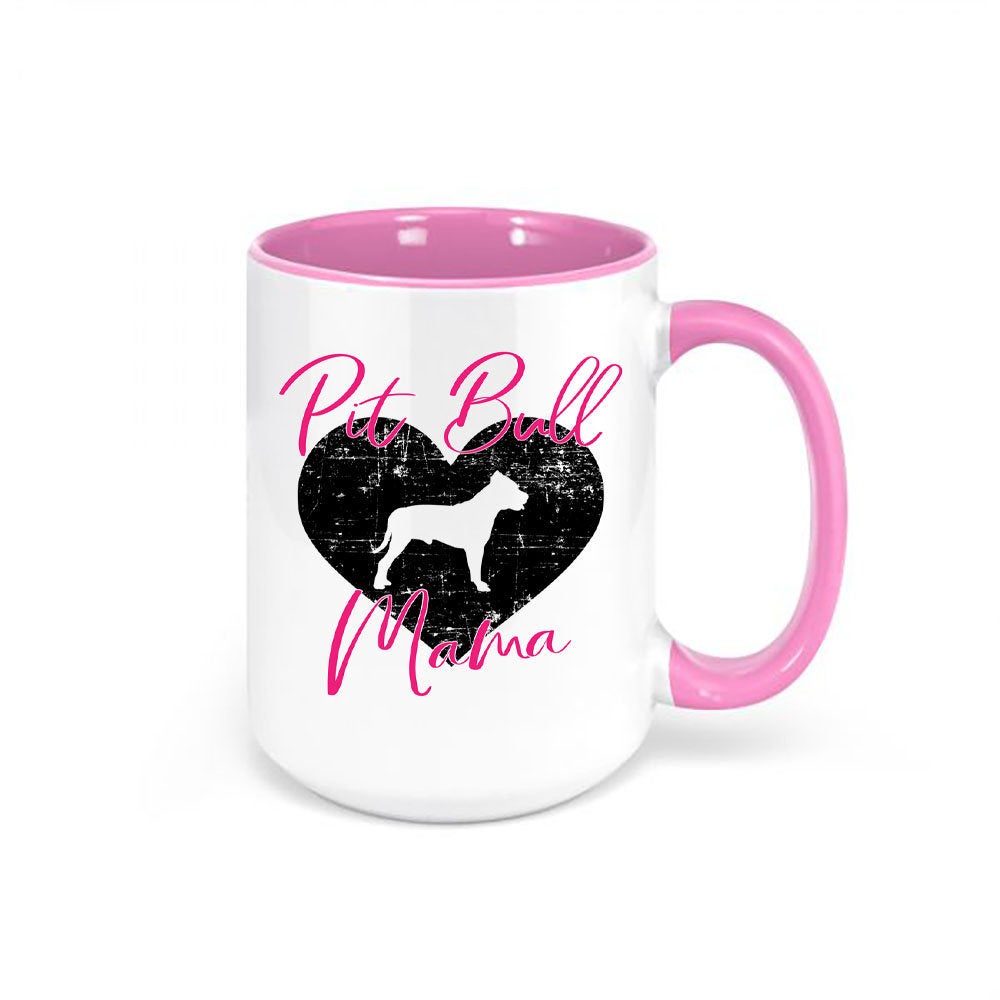 Pit Bull Mug, Pit Bull Mama, Pit Bull Gift, Down Owner, Pit Bull Coffee Mug, Pit Bull Cup, Gift For Her, Mother's Day Gift, Fur Mom, Dog Mom - Chase Me Tees LLC