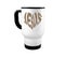 14oz Travel Mug, Leopard Print Mug, Leopard Jesus Heart, Christian Mugs, Gift For Her, Christian Gift, Leopard Coffee Cup, Jesus Cup - Chase Me Tees LLC