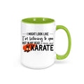 Karate Mug, Thinking About Karate, Martial Arts Mug, Karate Coffee Cup, Black Belt Mug, Gift For Him, Karate Gift, Martial Arts Coffee Cup - Chase Me Tees LLC