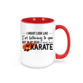 Karate Mug, Thinking About Karate, Martial Arts Mug, Karate Coffee Cup, Black Belt Mug, Gift For Him, Karate Gift, Martial Arts Coffee Cup - Chase Me Tees LLC