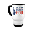 One Nation Under God, Patriotic Mug, Conservative, Pledge Of Allegiance, 14oz Travel Mug, 4th Of July Mug, Independence Day, USA Coffee Mug - Chase Me Tees LLC