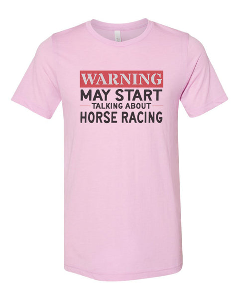 Horse Racing Shirt, Thinking About Horse Racing, Equestrian Shirt, Horse Shirt, Unisex Fit, Horse Gift, Equestrian Gift, Horses, Horseback - Chase Me Tees LLC