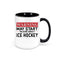 Hockey Mug, Thinking About Ice Hockey, Hockey Coffee Cup, Hockey Gift, Gift For Him, Ice Hockey Mug, Hockey Cup, Sublimated Design, Hockey - Chase Me Tees LLC