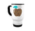 Teacher Mug, Leopard Apple, Apple Coffee Mug, Apple Cup, 14oz Travel Mug, Gift For Teacher, Leopard Print Mug, Teacher Gift, Apple Mug - Chase Me Tees LLC