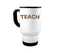 Gift For Teacher, Teacher Mug, Teach, Leopard Print Mug, Teacher Coffee Mug, Teach Cup, Leopard Coffee Cup, 14oz Travel Mug, Teacher Gift - Chase Me Tees LLC