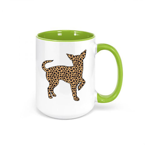 Chihuahua Mug, Leopard Chihuahua, Chihuahua Coffee Mug, Chihuahua Gift, Dog Mom Mug, Gift For Her, Leopard Coffee Cup, Chihuahua Owner - Chase Me Tees LLC