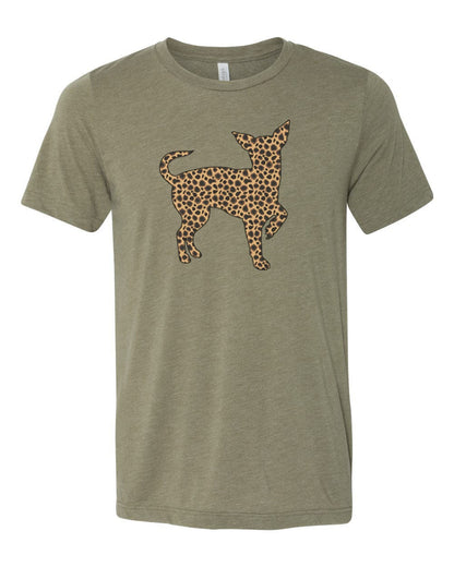 Chihuahua Shirt, Leopard Chihuahua, Unisex Fit, Super Soft Shirt, Chihuahua Gift, Sublimated Deisgn, Chihuahua Owner, Dog Mom Shirt, Dog Tee - Chase Me Tees LLC