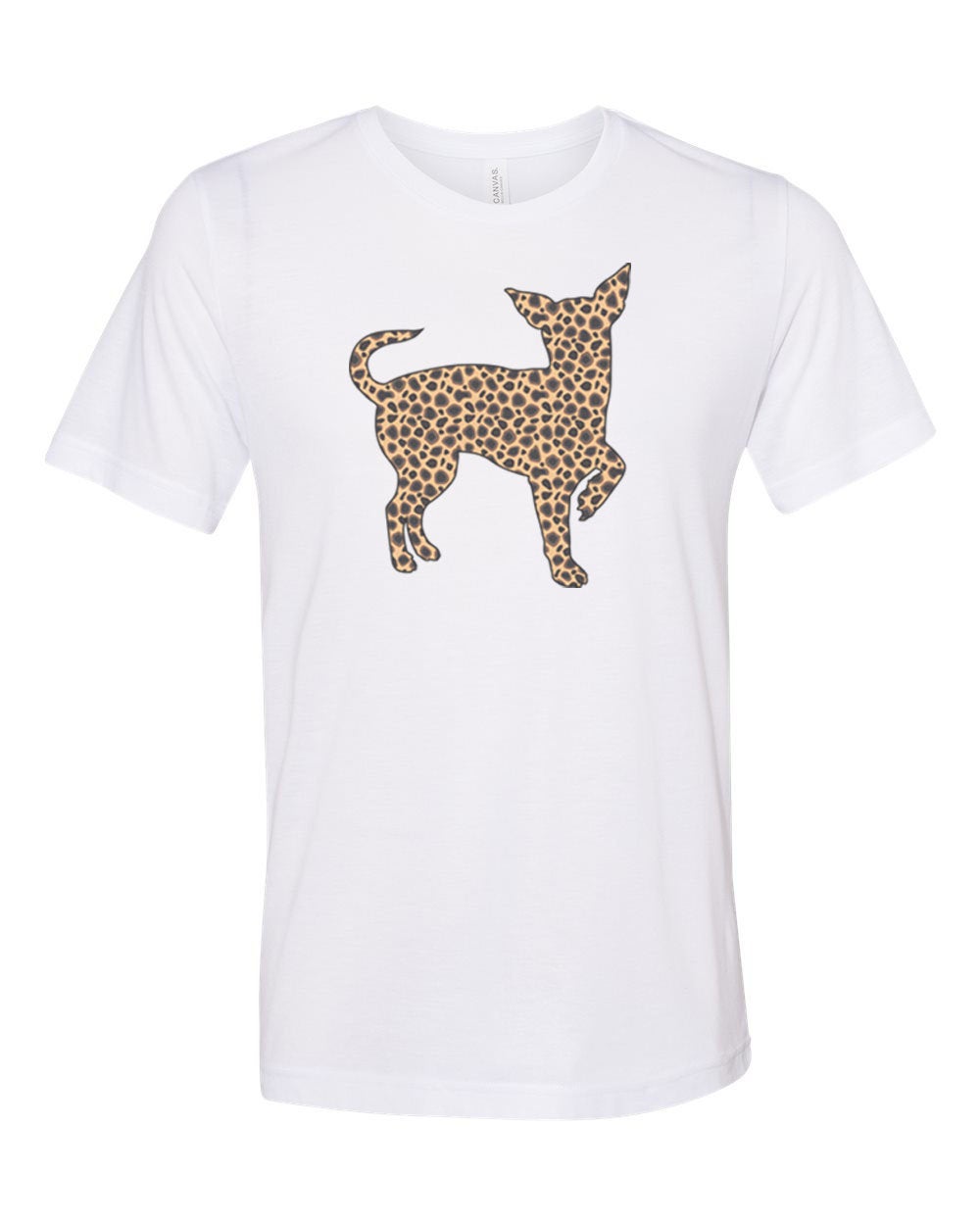 Chihuahua Shirt, Leopard Chihuahua, Unisex Fit, Super Soft Shirt, Chihuahua Gift, Sublimated Deisgn, Chihuahua Owner, Dog Mom Shirt, Dog Tee - Chase Me Tees LLC