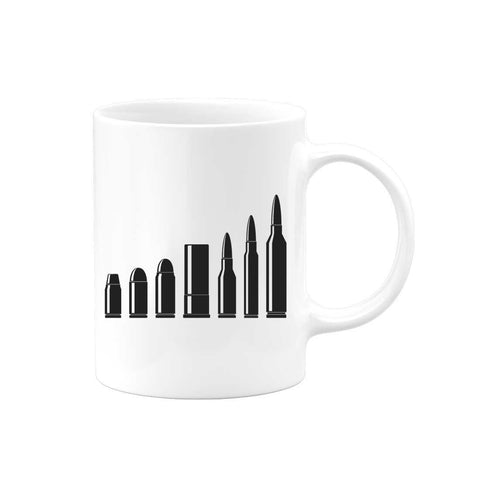Gun Mug, Bullets, Gun Lover Gift, 15oz Mug, Gift For Him, Bullet Mug, Coffee Mugs, Tactical Gear, Hunting Mug, Gift For Grandpa, Dad Gift - Chase Me Tees LLC