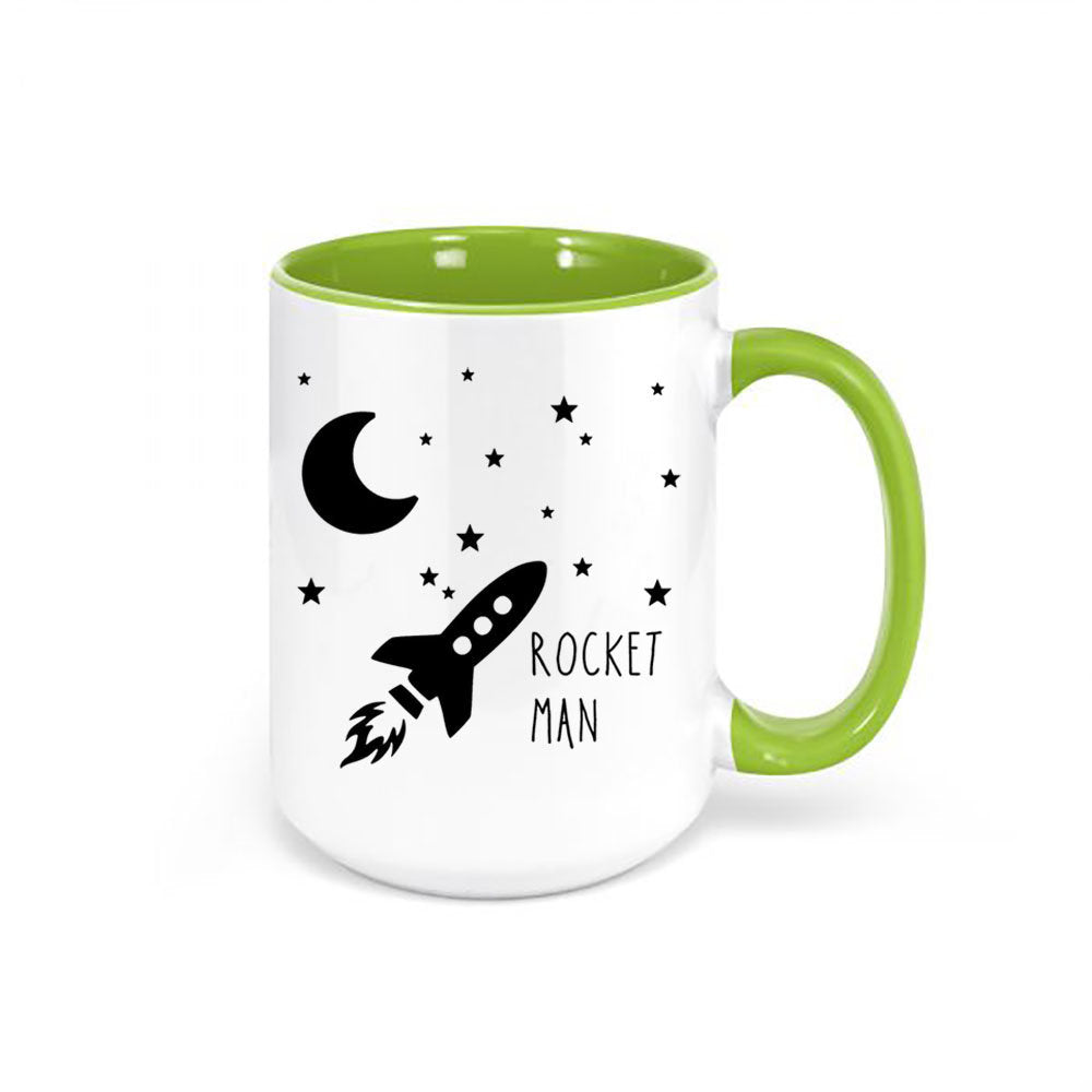 Rocket Man, Rocket Man Mug, Space Gift, Rocket Ship, Coffee Gift, Space Mug, Science Gift, Rocket Man Coffee Cup, Gift For Him, Rocket Ship - Chase Me Tees LLC