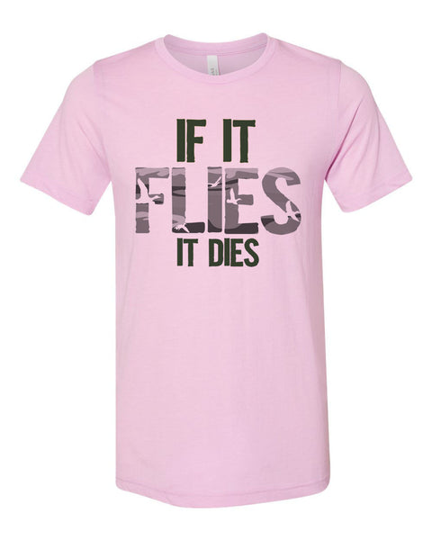 Duck Hunting Shirt, If It Flies It Dies Ghost Camo, Duck Hunting Apparel, Men's Hunting T, Duck Hunting T-Shirt, Adult Hunting Tee, Ducks - Chase Me Tees LLC