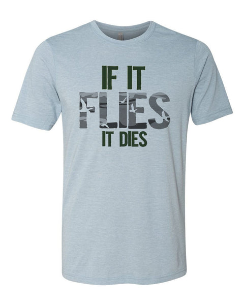 Duck Hunting Shirt, If It Flies It Dies Ghost Camo, Duck Hunting Apparel, Men's Hunting T, Duck Hunting T-Shirt, Adult Hunting Tee, Ducks - Chase Me Tees LLC
