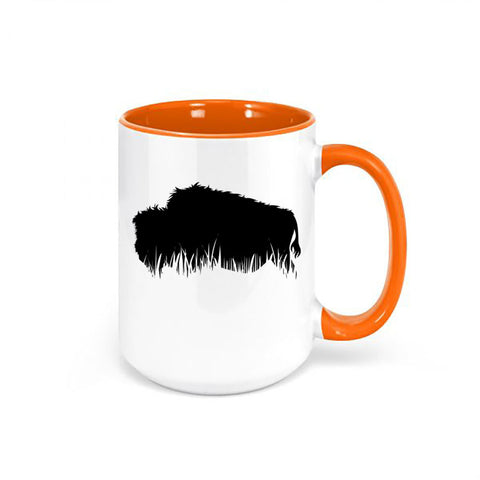 Buffalo Mug, Grass Buffalo, Bison Mug, Coffee Gift, Buffalo Coffee Cup, Bison Cup, Buffalo Gift, Birthday, Gift For Him, Buffalo Lover - Chase Me Tees LLC