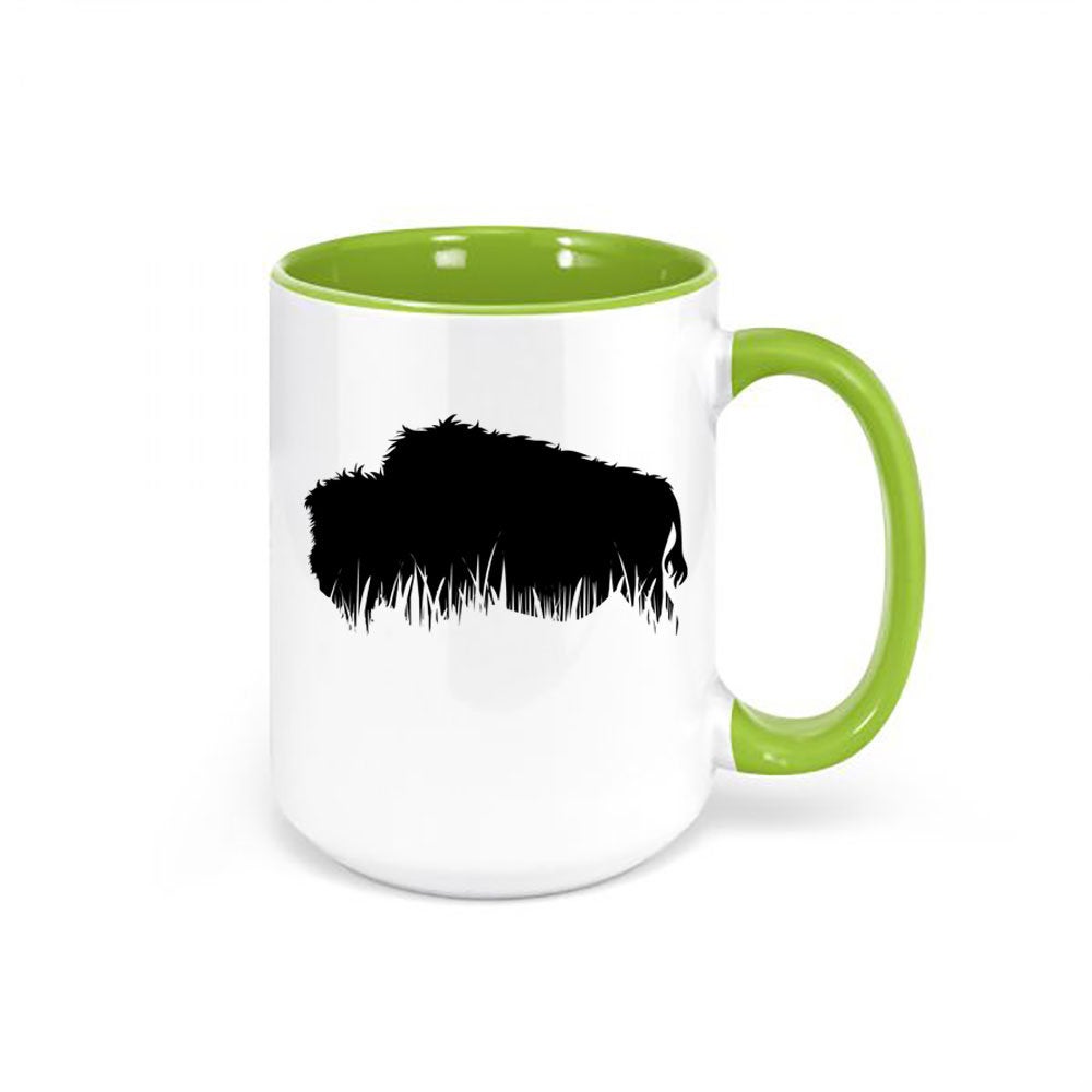 Buffalo Mug, Grass Buffalo, Bison Mug, Coffee Gift, Buffalo Coffee Cup, Bison Cup, Buffalo Gift, Birthday, Gift For Him, Buffalo Lover - Chase Me Tees LLC