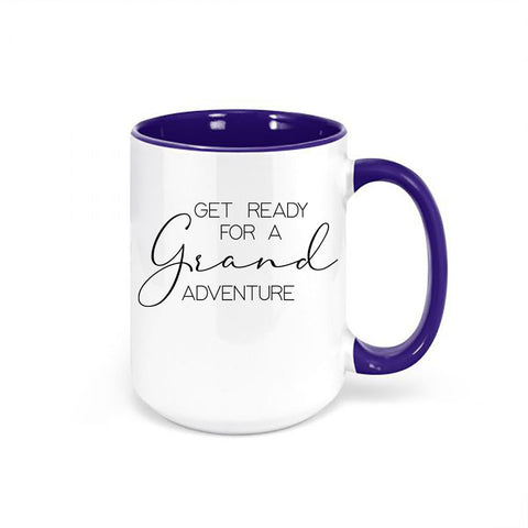 Grandma To Be, Get Ready For A Grand Adventure, Grandma Baby Announcement, Grandma Mug, Gift For Grandma, Baby Reveal Mug, Nana Coffee Cup - Chase Me Tees LLC