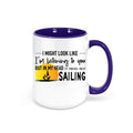 Sailing Mug, Gift For Sailor, Thinking About Sailing, Sailboat Mug, Sailing Coffee Mug, Nautical Mug, Father's Day Gift, Sailing Gift, Mugs - Chase Me Tees LLC