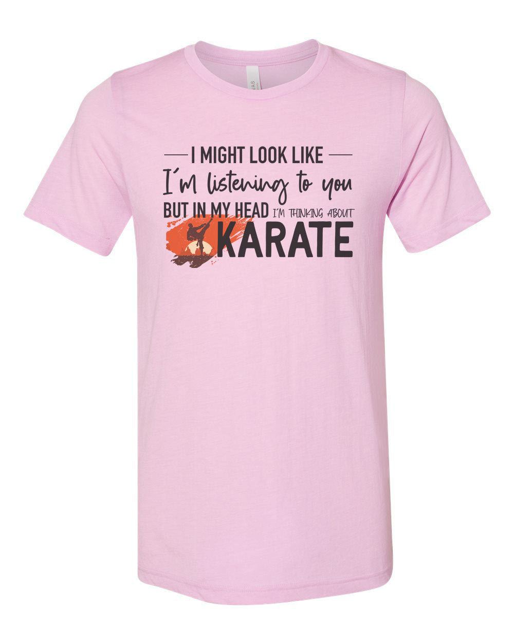 Karate Shirt, Thinking About Karate, Martial Arts Shirt, Karate Gift, Black Belt Shirt, Funny Shirts, Gift For Him, Martial Arts Gift - Chase Me Tees LLC