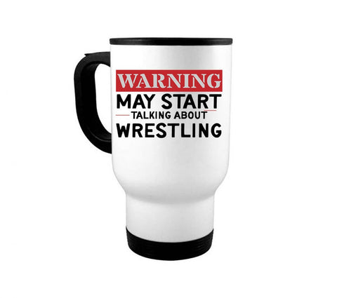 Wrestling Mug, Talking About Wrestling, Wrestling Gift, Gift For Wrestler, Sublimated Design, Wrestler Gift, Funny Mugs, Coffee Cups, Trendy - Chase Me Tees LLC