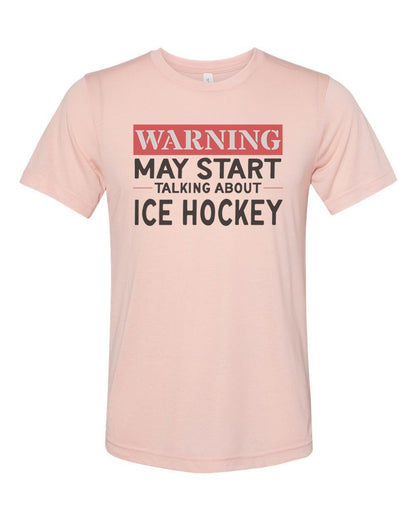 Hockey Shirt, Talking About Ice Hockey, Ice Hockey Shirt, Hockey Gift, Unisex Fit, Gift For Hockey Fan, Sublimated Design, Hockey Tee - Chase Me Tees LLC