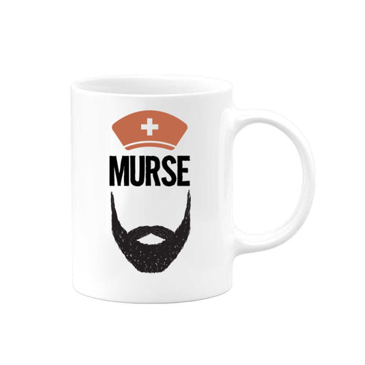 Male Nurse Mug, Nurse, Bearded Male Nurse, Bearded Nurse, Gift For Him, Male Nurse Gift, Funny Mugs, Medical Field. Nurse Mug, Male Nurses - Chase Me Tees LLC