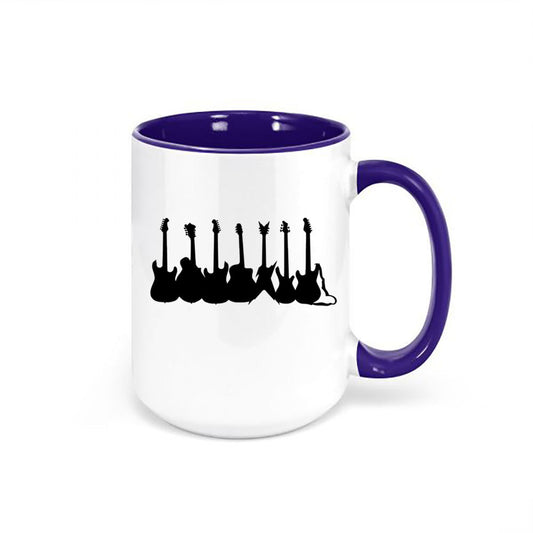 Guitar Mug, Guitars, Guitarist Mug, Gift For Musician, Guitar Gift, Sublimated Design, Dishwasher Safe, Guitarist Coffee Mug, Rock N Roll - Chase Me Tees LLC