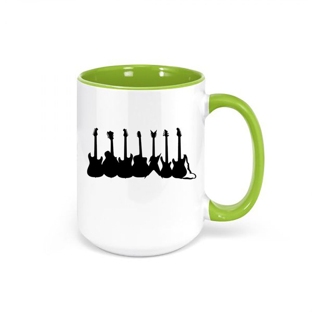 Guitar Mug, Guitars, Guitarist Mug, Gift For Musician, Guitar Gift, Sublimated Design, Dishwasher Safe, Guitarist Coffee Mug, Rock N Roll - Chase Me Tees LLC