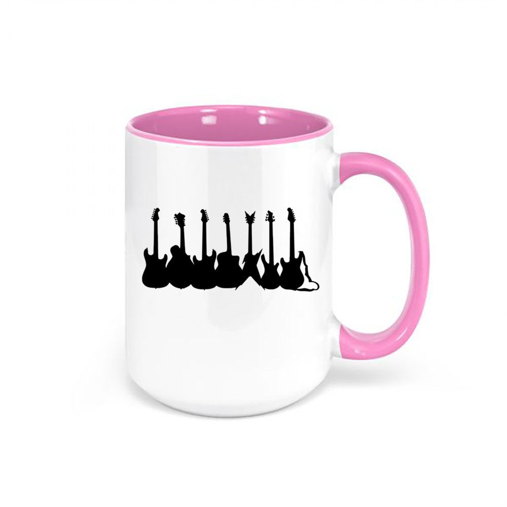 Guitar Mug, Guitars, Guitarist Mug, Gift For Musician, Guitar Gift, Sublimated Design, Dishwasher Safe, Guitarist Coffee Mug, Rock N Roll - Chase Me Tees LLC