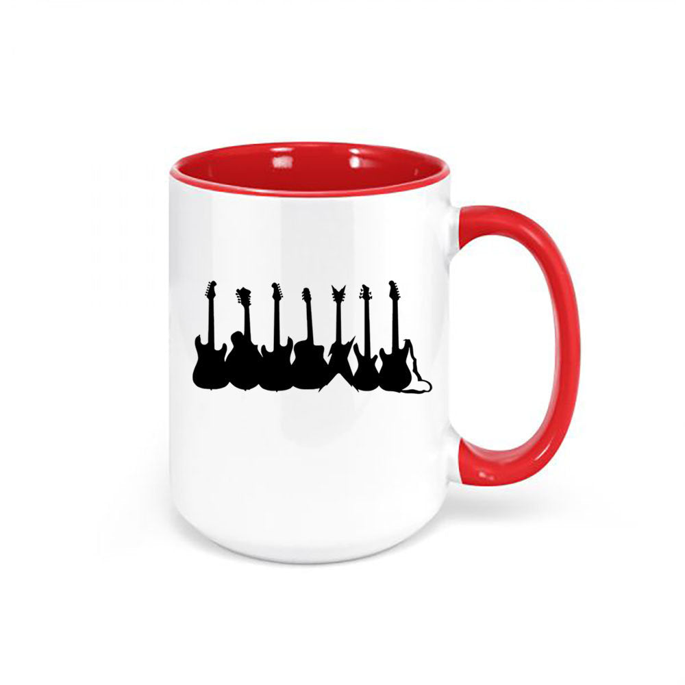 Guitar Mug, Guitars, Guitarist Mug, Gift For Musician, Guitar Gift, Sublimated Design, Dishwasher Safe, Guitarist Coffee Mug, Rock N Roll - Chase Me Tees LLC