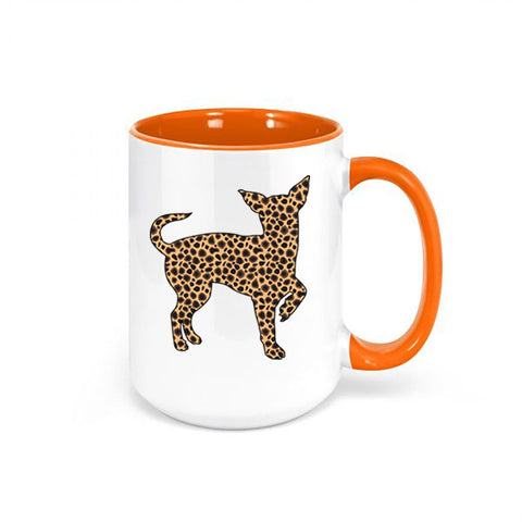 Chihuahua Mug, Leopard Chihuahua, Chihuahua Coffee Mug, Chihuahua Gift, Dog Mom Mug, Gift For Her, Leopard Coffee Cup, Chihuahua Owner - Chase Me Tees LLC