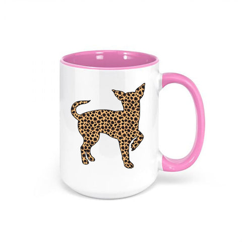 Chihuahua Mug, Leopard Chihuahua, Chihuahua Coffee Mug, Chihuahua Gift, Dog Mom Mug, Gift For Her, Leopard Coffee Cup, Chihuahua Owner - Chase Me Tees LLC