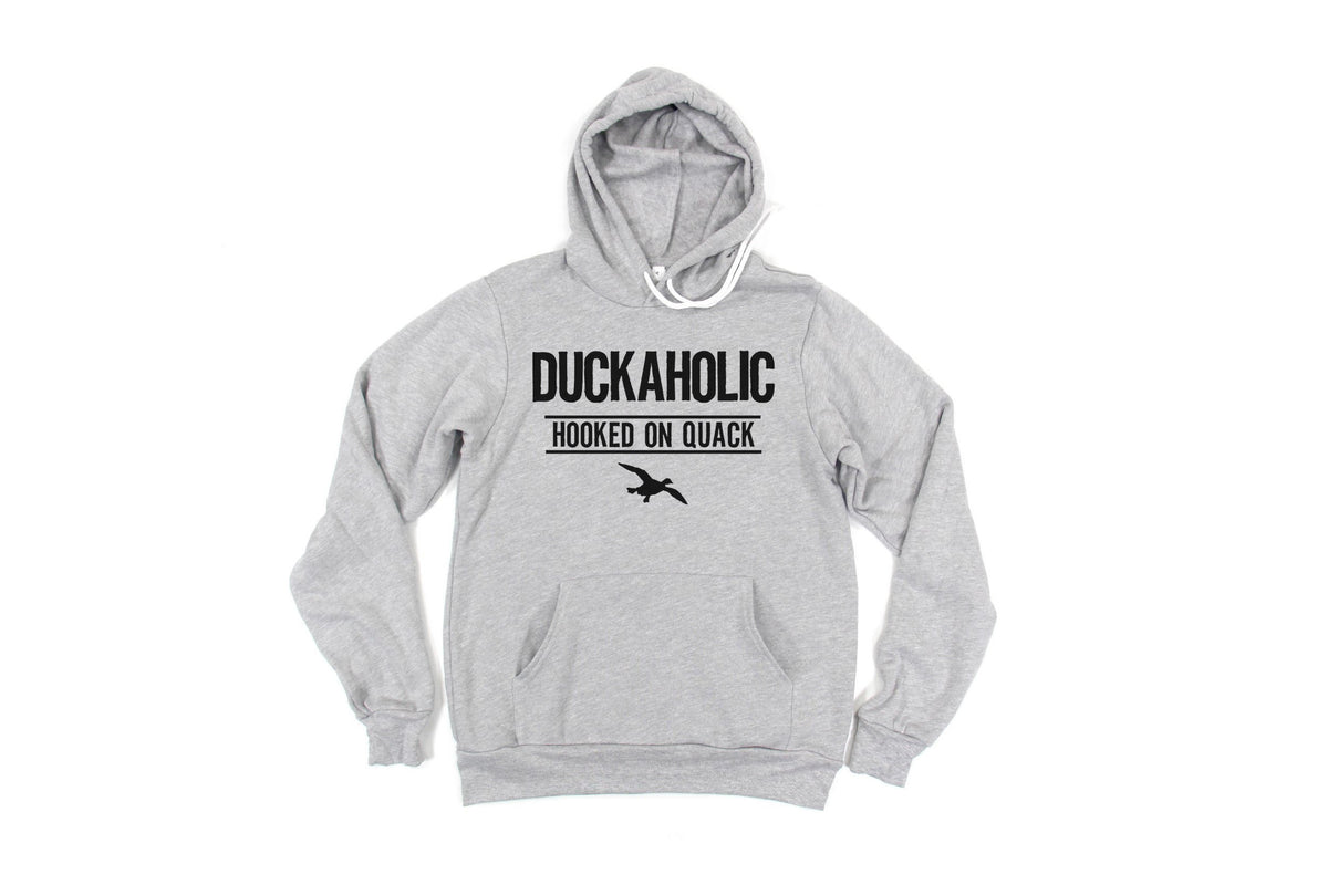 Duck Hunting Hoodie, Duckaholic, Hooked On Quack, Waterfowl Hunting, Gift For Duck Hunter, Hunting Gift, Waterfowl Hoodie, Gift For Him - Chase Me Tees LLC