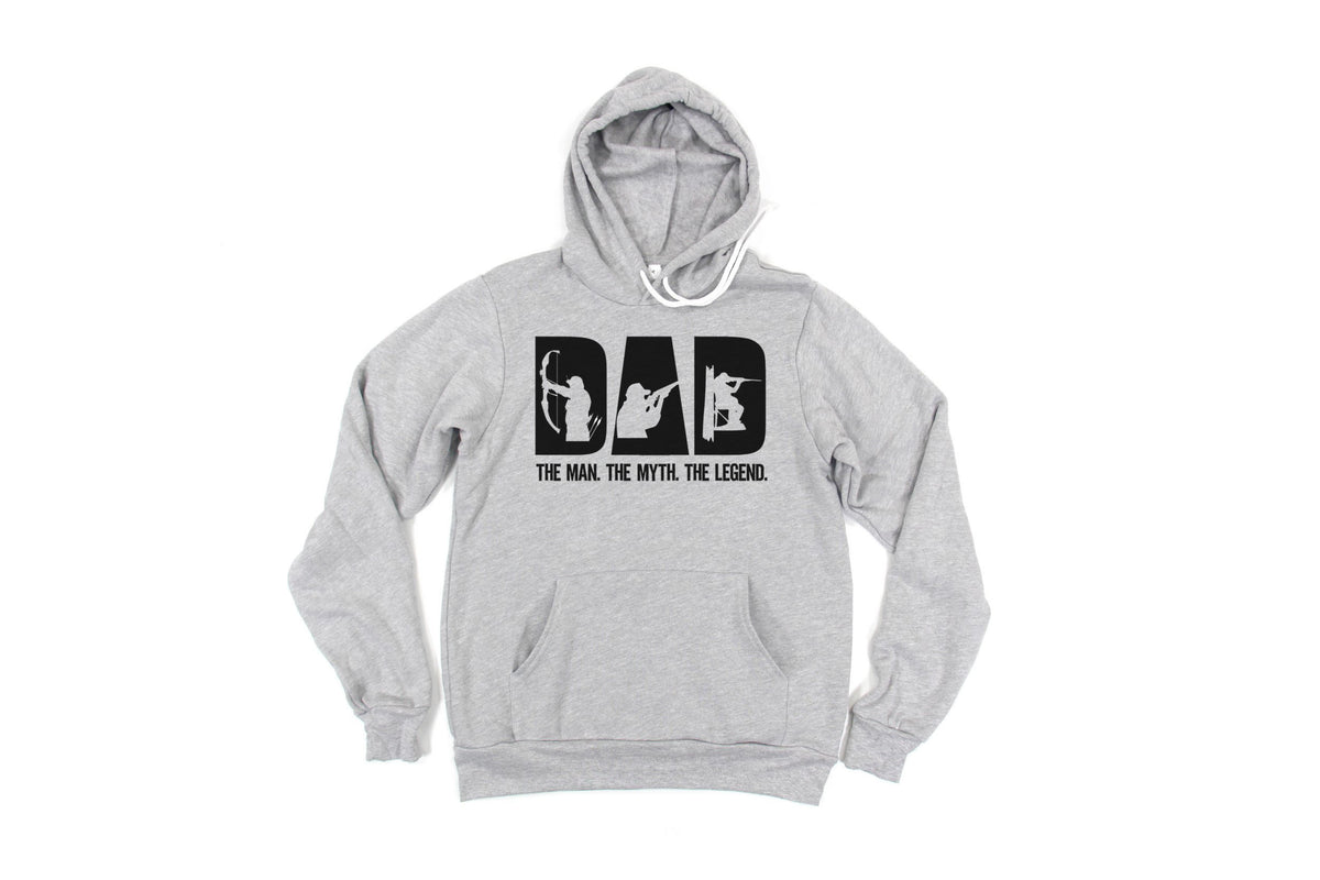 Dad Gift, Dad The Man The Myth The Legend, Hunting Hoodie, Hunting Dad, Father's Day Gift, Hunting Gift For Dad, Hunting Apparel, Dad Shirt - Chase Me Tees LLC