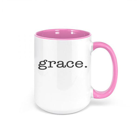 Christian Mug, Grace, Christian Decor, Jesus Mug, Grace Mug, Inspirational Mug, Church Mug, Coffee Gift, Christian Gift, Sublimated Design - Chase Me Tees LLC