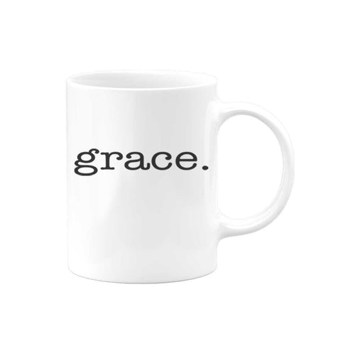 Christian Mug, Grace, Christian Decor, Jesus Mug, Grace Mug, Inspirational Mug, Church Mug, Coffee Gift, Christian Gift, Sublimated Design - Chase Me Tees LLC