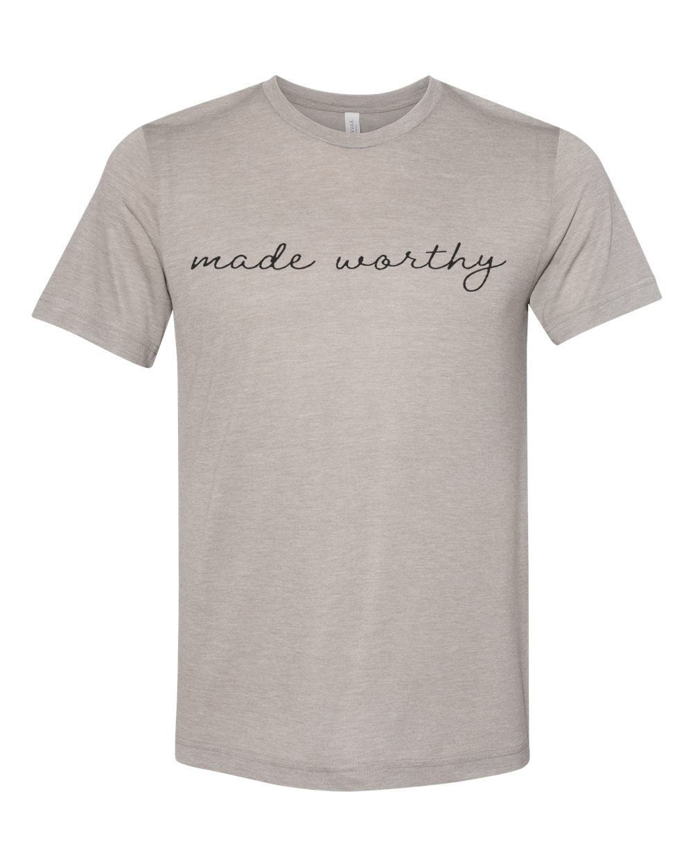 Christian Shirt, Made Worthy, Religious Shirt, Unisex Fit, Jesus Shirt, Gift For Her, Christian Apparel, Inspirational Shirt, Godly Shirt - Chase Me Tees LLC