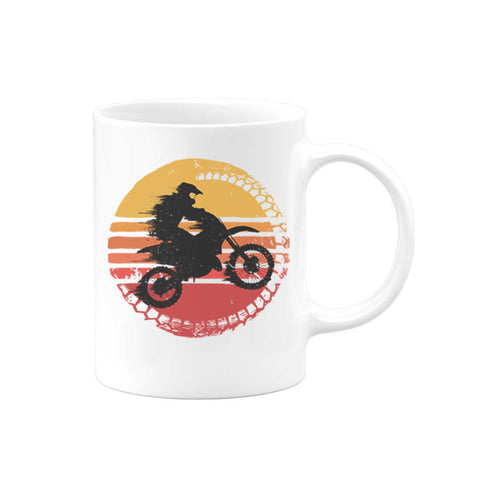 Dirt Bike Mug, Dirt Bike Sun, Motocross Mug, Dirt Bike Rider, Gift For Him Motocross Gift, Sublimated Design, Motorcycle Mug, Motorcycle - Chase Me Tees LLC