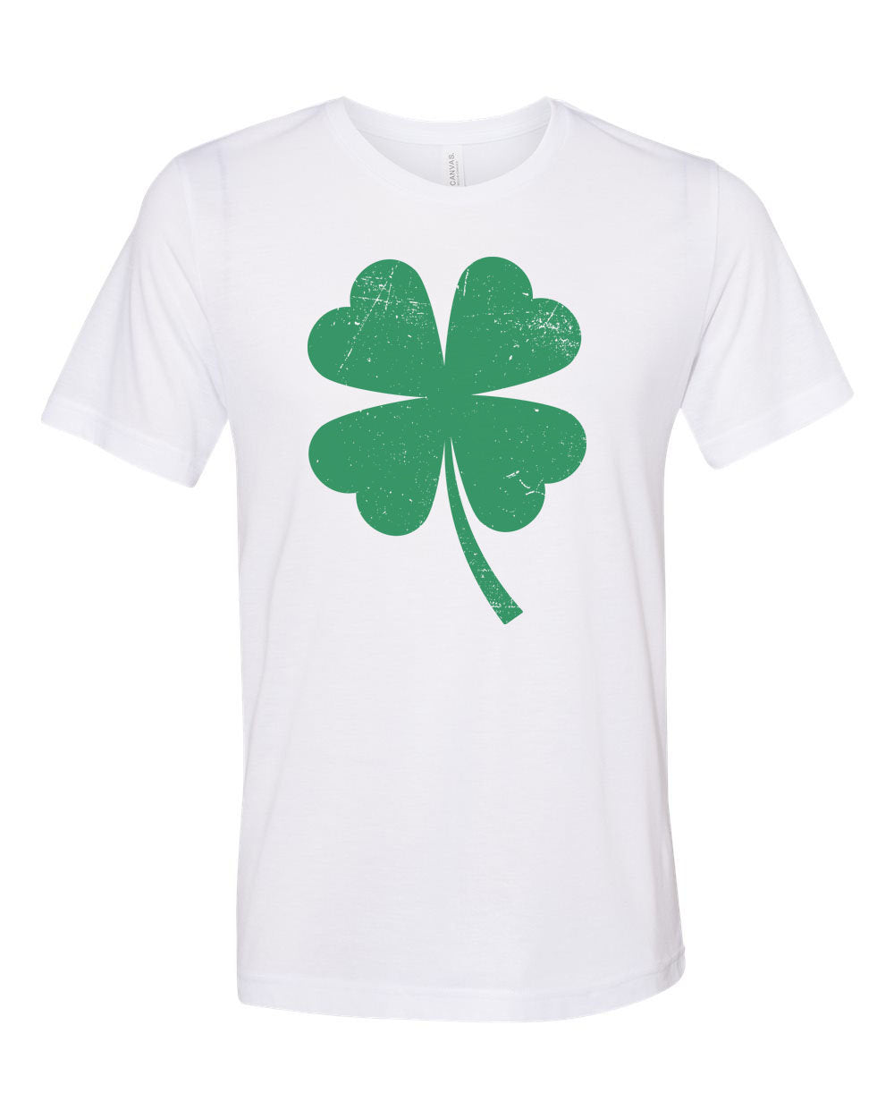 St. Patricks Day Shirt, Shamrock Shirt, Four Leaf Clover, Unisex Fit, Distressed Clover, Clover Shirt, 4 Leaf Clover, Shamrock, St Patricks - Chase Me Tees LLC