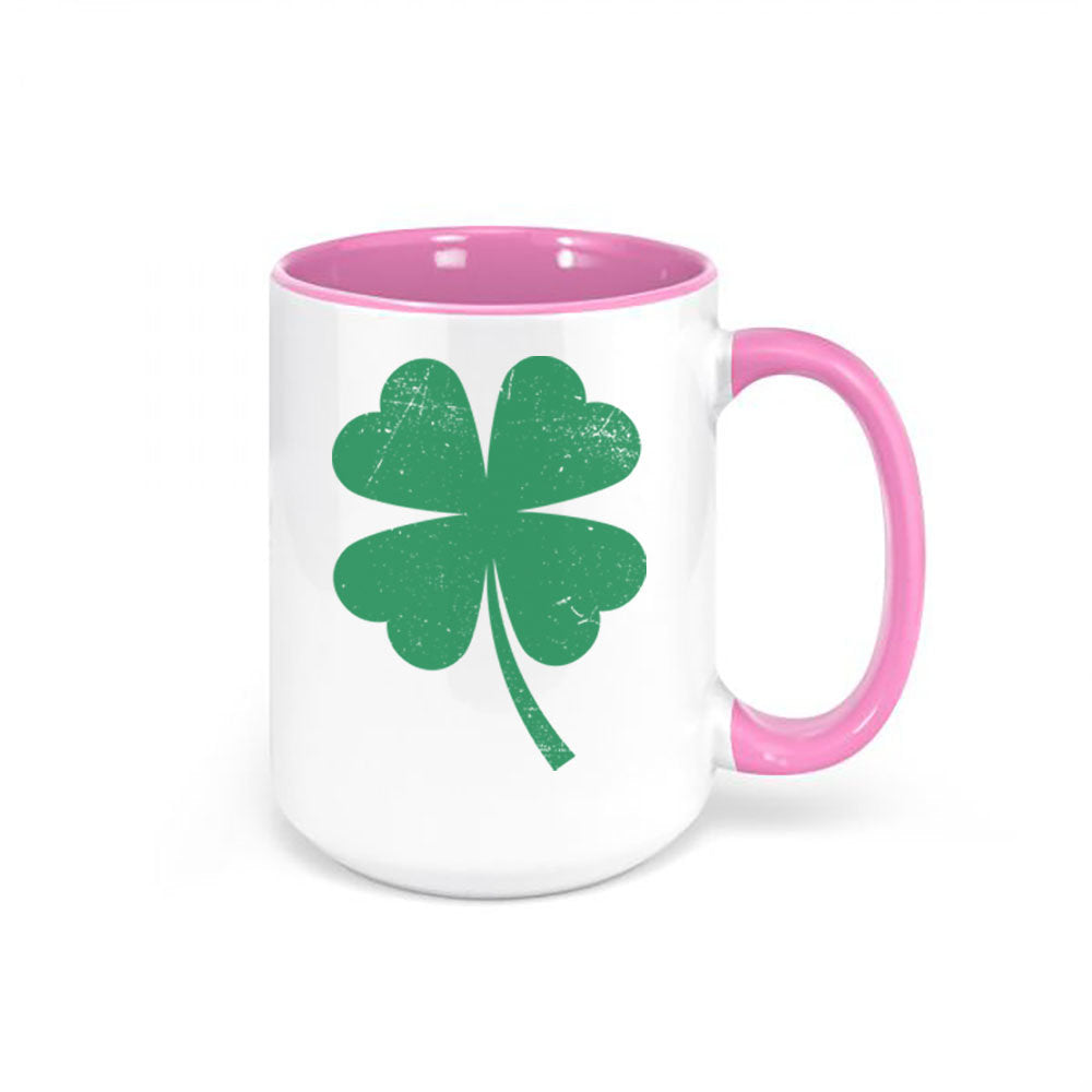 Shamrock Mug, Four Leaf Clover, St. Patricks Day Mug, Clover Coffee Mug, Shamrock Cup, Lucky Mug, Sublimated Design, Clover Cup, Shamrock - Chase Me Tees LLC