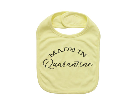 Baby Announcement, Made In Quarantine, Funny Baby Bib, Quarantine Baby, Baby Bibs, Gift For Baby, Newborn Bib, Baby Shower Gift, Infant Bibs - Chase Me Tees LLC