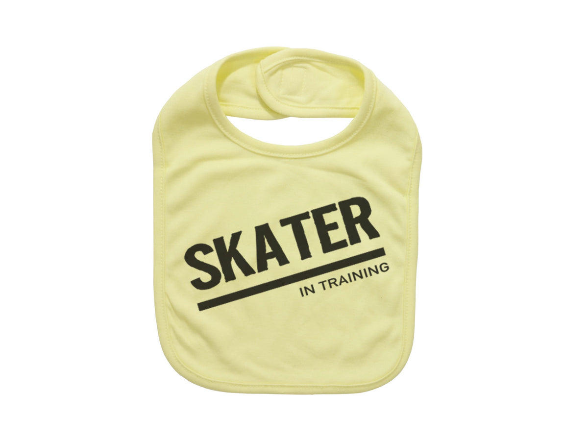 Skater In Training, Skateboard Bib, Baby Skateboarding Gift, Baby Announcement, Skateboarding Bib, Baby Skating Gift, Baby Shower Gift - Chase Me Tees LLC