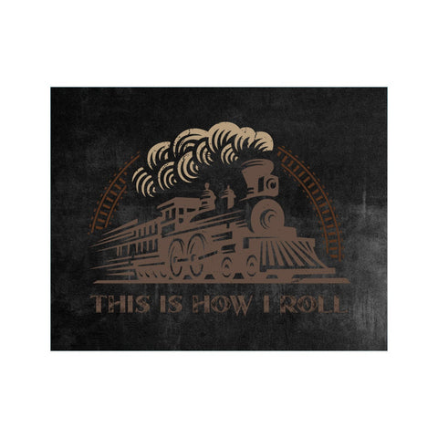 Mousepad, This Is How I Roll, Train, Train Mousepad, Train Gift, Locomotive Mousepad, Father's Day Gift, Office Decor, Train Decor, Trains - Chase Me Tees LLC