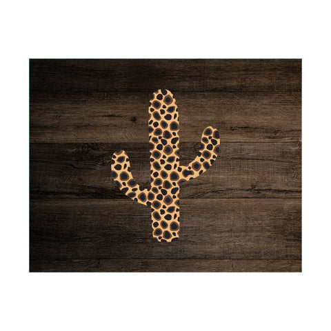 Mousepad, Leopard Cactus, Cactus Mousepad, Leopard Print Mousepad, Gift For Her, Mother's Day Gift, Cactus Gift, Office Decor, Coworker Gift - Chase Me Tees LLC