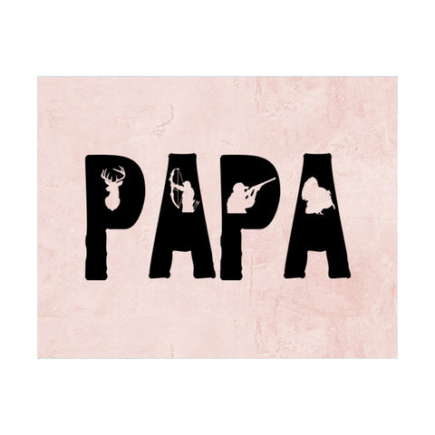 Mousepad, Papa, Papa Mousepad, Hunting Mousepad, Grandpa Gift, Father's Day Gift, Gpa Mousepad, Office Decor, Desk Decor, Papa Gift, Hunting - Chase Me Tees LLC