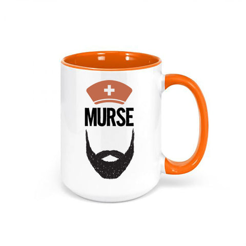 Male Nurse Mug, Nurse, Bearded Male Nurse, Bearded Nurse, Gift For Him, Male Nurse Gift, Funny Mugs, Medical Field. Nurse Mug, Male Nurses - Chase Me Tees LLC