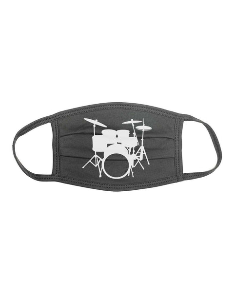 Drummer Face Mask, Drumset, Gift For Drummer, Percussion, Drumming Gift, Musician Face Mask, Drumming Apparel, Percussionist Mask, Music - Chase Me Tees LLC