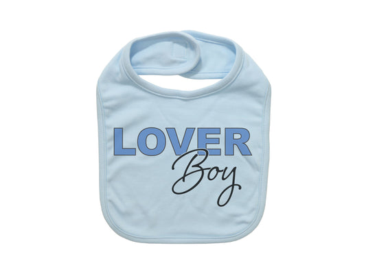 Lover Boy, Baby Boy Bib, Baby Boy Gift, Lover Boy Gift, Newborn Bib, Gift For Infant, Valentine's Day Bib, Love Day Bib, Valentine's Baby - Chase Me Tees LLC