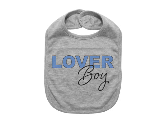 Lover Boy, Baby Boy Bib, Baby Boy Gift, Lover Boy Gift, Newborn Bib, Gift For Infant, Valentine's Day Bib, Love Day Bib, Valentine's Baby - Chase Me Tees LLC