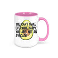 Avocado Mug, You Can't Make Everyone Happy You Are Not An Avocado, Avocado Gift, Funny Mugs, Avocado Lover, Guacamole Mug, Guac Lover, Mugs - Chase Me Tees LLC